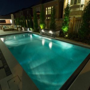 Rectangle Inground Pool lighted