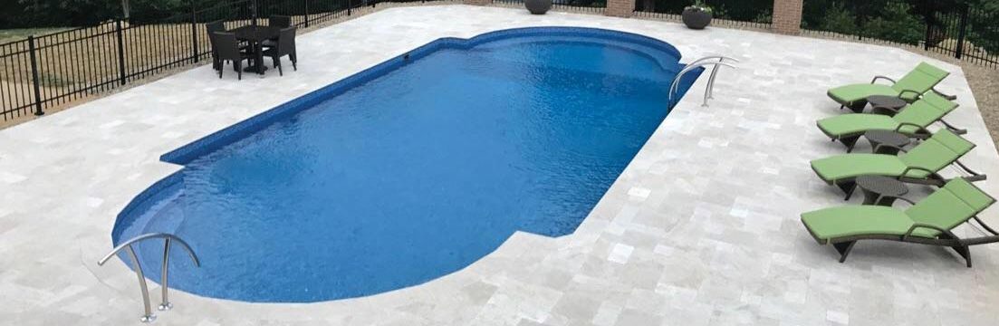Roman Inground Pool with vinyl liner